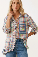Load image into Gallery viewer, Kiko One of one Re worked checked shirt