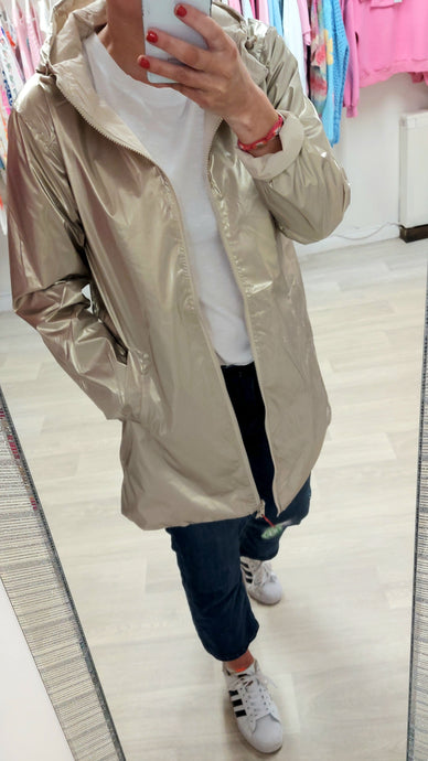 Abbi gold rain coat