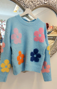 Abbi cosy flowers sweater