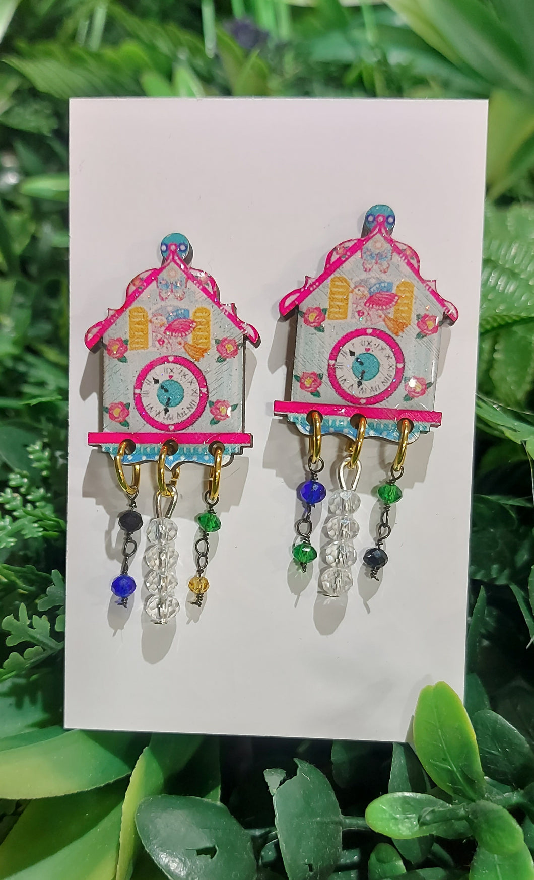 Coocoo clock earrings