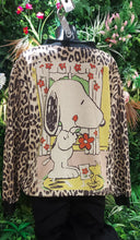 Load image into Gallery viewer, Kiki Snoopy animal suede feel bomber jacekt