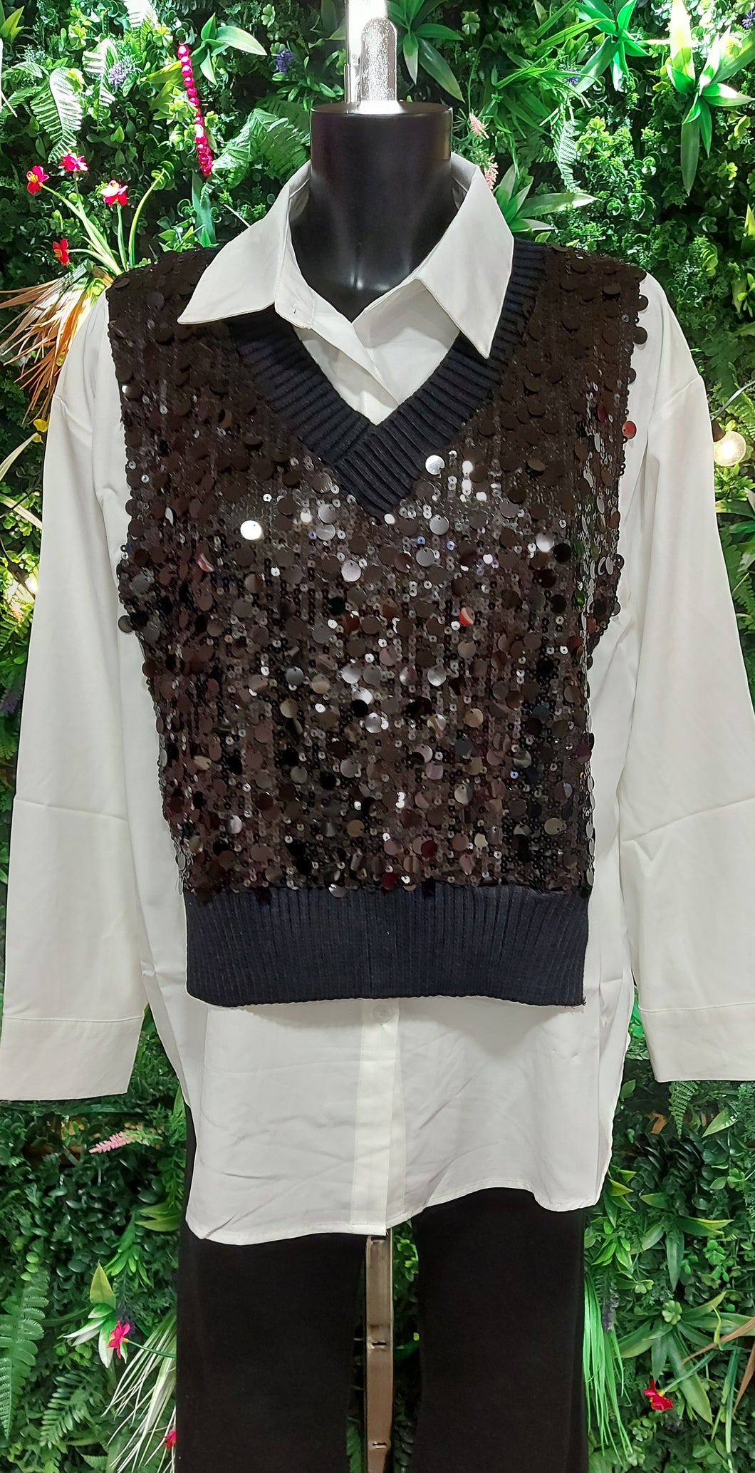 Kiko combo sparlkes vest shirt