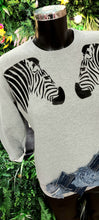 Load image into Gallery viewer, Ally zebra print and denim patches