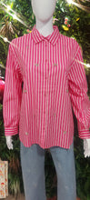 Load image into Gallery viewer, Fifi fushia stripe diamante blouse