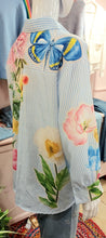 Load image into Gallery viewer, Fifi flowers striped blouse