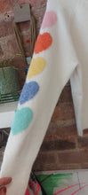 Load image into Gallery viewer, Heidi cream hearts sleeve knot sweater