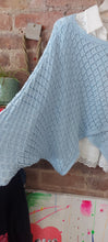 Load image into Gallery viewer, Heidi loose knit baby blue wrap style knit sweater