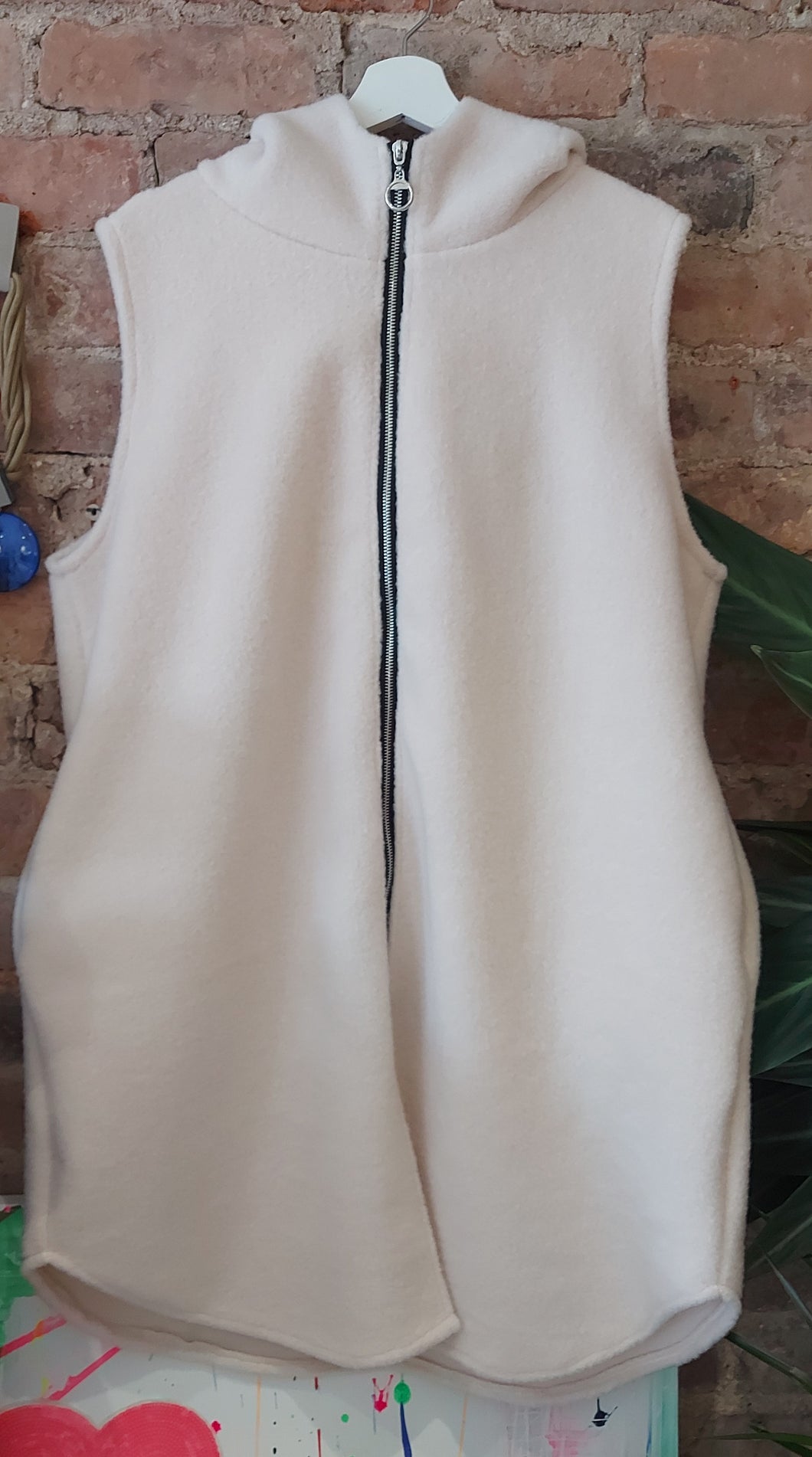 Heidi cream woolen gilet