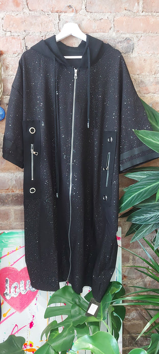 Heidi shommer fleck long hooded coat