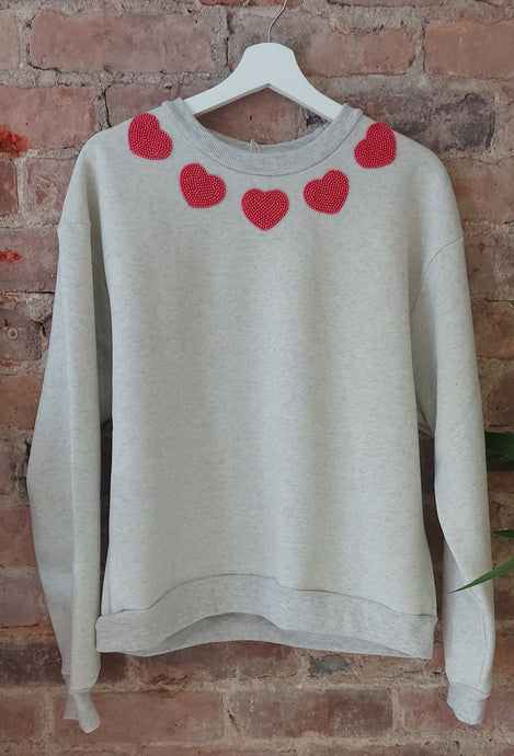 Promotion on this hearts sweatshirt