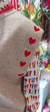Load image into Gallery viewer, Kiki knit hearts taupe vest