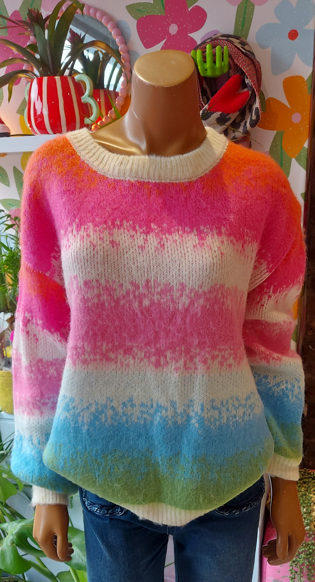 Kiki multi knit colourful sweater knit