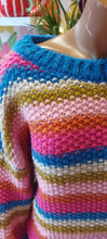 Load image into Gallery viewer, Kiki glitter stripe chunky knit sweater