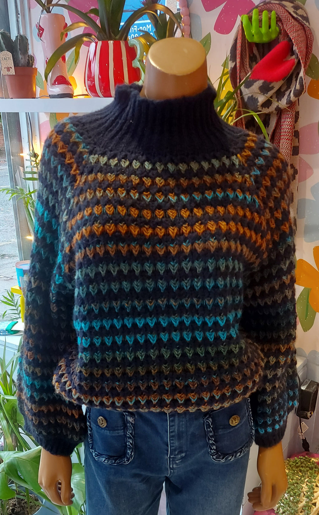 Kiki knit navy sweater