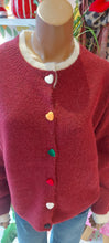 Load image into Gallery viewer, Kiki buttons heart knit cardigan