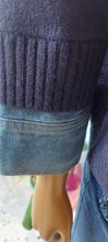 Load image into Gallery viewer, Kiki navy denim collar knit sweater