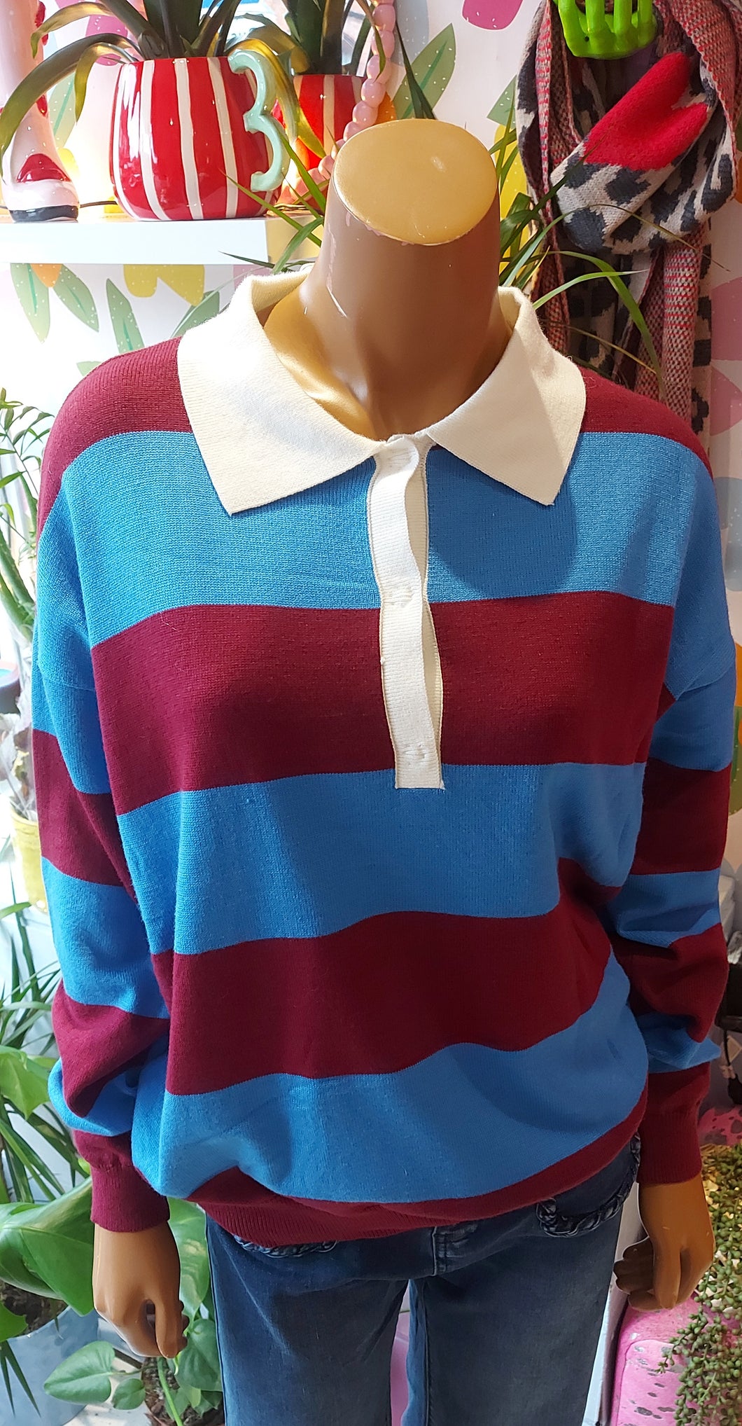 Kiki light knit ruby shirt
