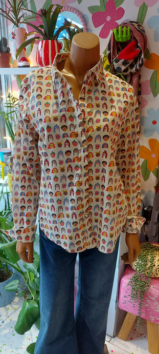 Kiki faces 100% cotton blouse