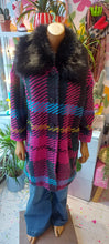 Load image into Gallery viewer, Kiki checked woolen coat