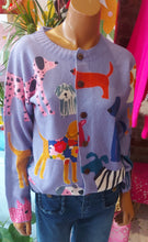 Load image into Gallery viewer, Mollie doggie lilac knot cardi