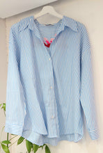 Load image into Gallery viewer, Pippa pin stripe blue and white blouse
