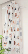 Load image into Gallery viewer, Pippa doggie print cotton scarf