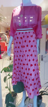 Load image into Gallery viewer, Pippa red and pink hearts skirt
