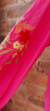 Load image into Gallery viewer, Ella fushia embroidered sleeve blouse