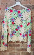Load image into Gallery viewer, Ella multi colour vibrant crochet top