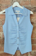 Load image into Gallery viewer, Ella powder blue light knit top