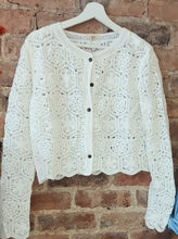 Load image into Gallery viewer, Elli Summer white lace crichet cardigan