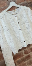 Load image into Gallery viewer, Elli Summer white lace crichet cardigan