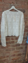 Load image into Gallery viewer, Ellie summer white lace crochet top