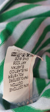 Load image into Gallery viewer, Nessa green and white stripe t shirt