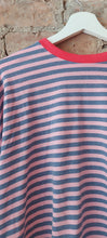 Load image into Gallery viewer, Nessa striped pink and blue long sleeve top