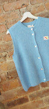 Load image into Gallery viewer, Good vibes vest buttons top