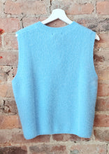 Load image into Gallery viewer, Ellie powder blue knit vest