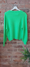 Load image into Gallery viewer, Jilly vibrant green knit sweater