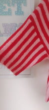 Load image into Gallery viewer, Red and pink stripe Iconic knit sweater