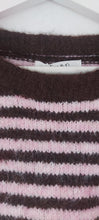 Load image into Gallery viewer, Sequin sleeve 3/4 sleeve stripe knit