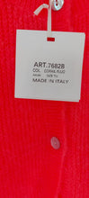 Load image into Gallery viewer, Neon coral knit waistcoat
