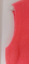 Load image into Gallery viewer, Neon coral knit waistcoat