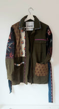 Load image into Gallery viewer, PreLoved Desigual fumky embroidered khaki jacket