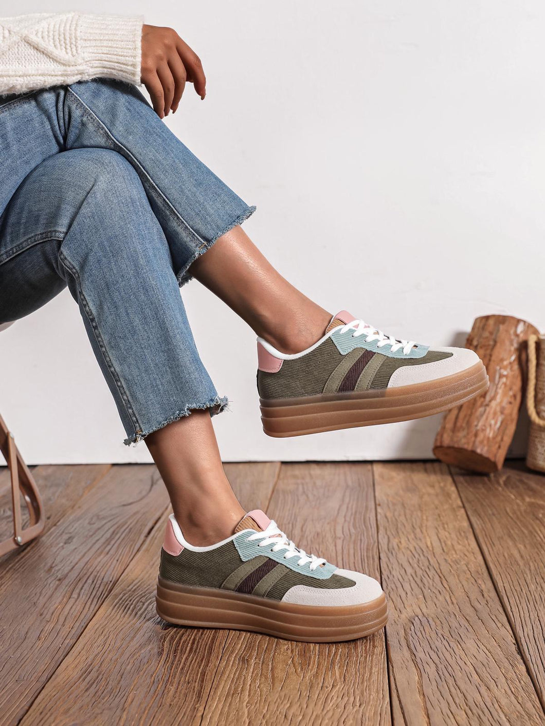 Alli cord mix runners