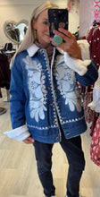 Load image into Gallery viewer, Tilly embroidered denim jacket