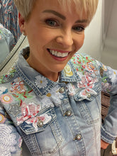 Load image into Gallery viewer, Betsey embellished denim jacket