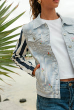 Load image into Gallery viewer, Koko mix print denim jacket