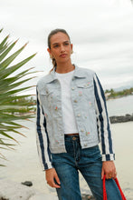 Load image into Gallery viewer, Koko mix print denim jacket