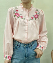 Load image into Gallery viewer, Fifi pin stripe floral blouse